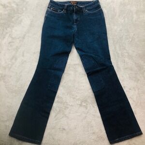 Ariat Riding Jeans Womens 26R Dark Wash Bootcut Knee Patch Denim Equestrian